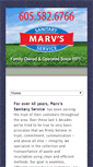 Mobile Screenshot of marvssanitaryservice.com